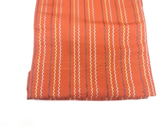  アンティーク　本場筑前博多　変わり縞模様織り出し名古屋帯（着用可）